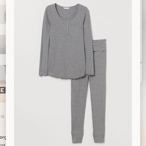 H&M Mama Ribbed Lounge Set